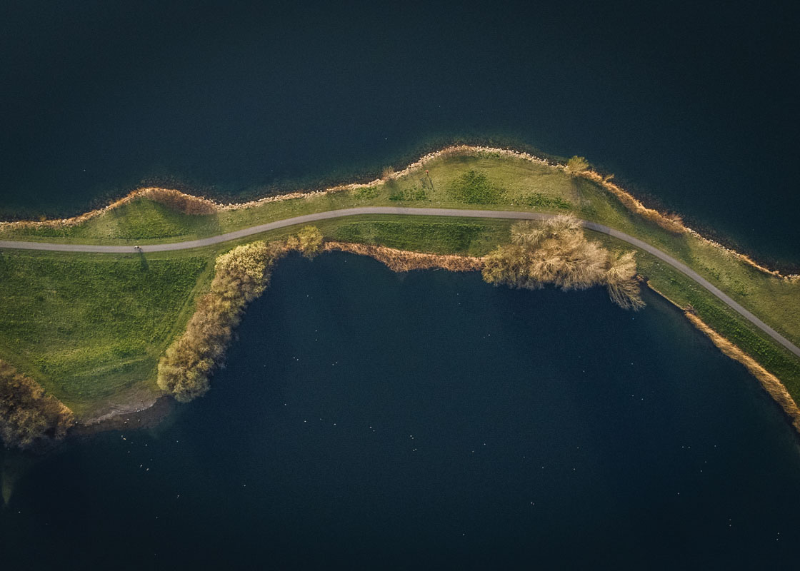 Filmlocatie vanuit de lucht, gedeeld in de Film-Point app